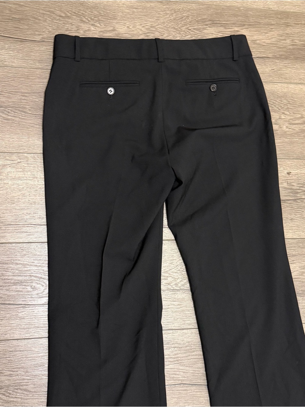 Theory Women's Max C Tailor Wool Blend Stretch Dress Pants Black Size 8 - Picture 10 of 10